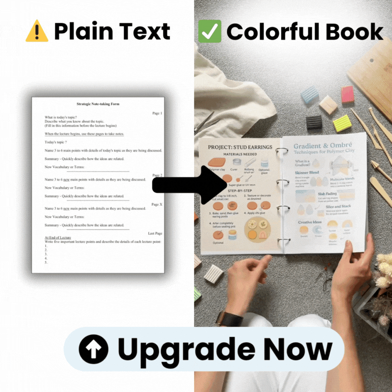Upgrade To Our Visual Book (One Time Offer)